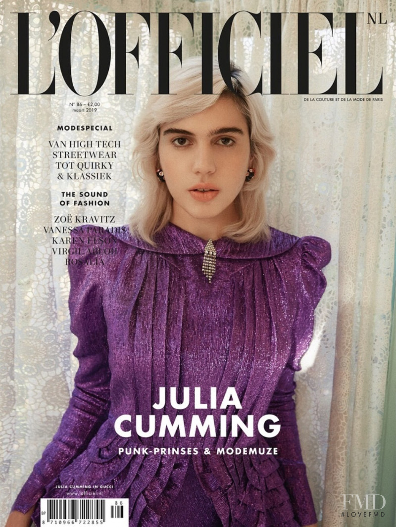 Julia Cumming featured on the L\'Officiel Netherlands cover from March 2019