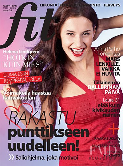 Irina Solovyeva featured on the Fit Finland cover from December 2011