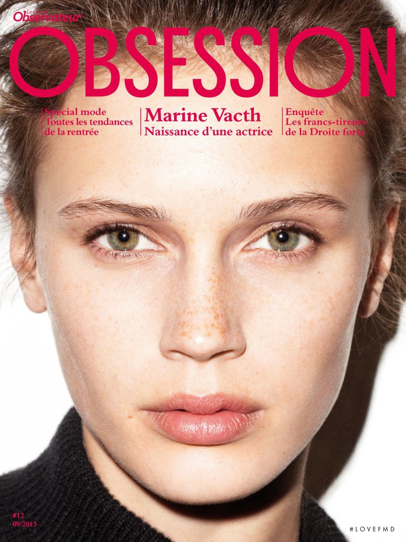 Marine Vacth featured on the Obsession cover from September 2013