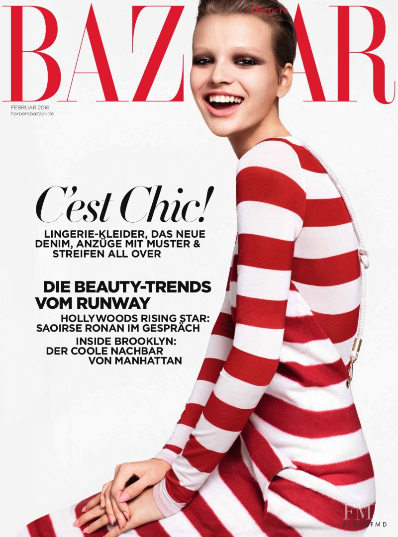  featured on the Harper\'s Bazaar Germany cover from February 2016