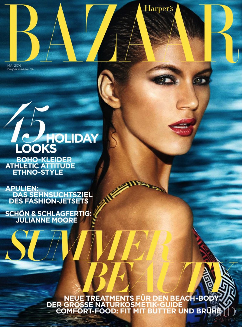 Valery Kaufman featured on the Harper\'s Bazaar Germany cover from May 2016