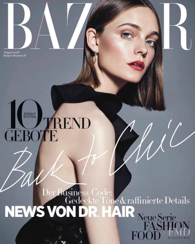  featured on the Harper\'s Bazaar Germany cover from August 2018