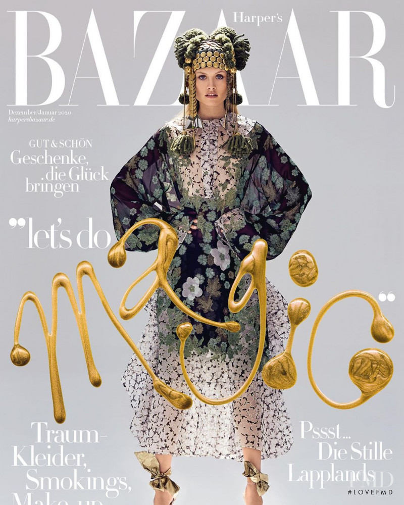 Klara Kristin featured on the Harper\'s Bazaar Germany cover from December 2019