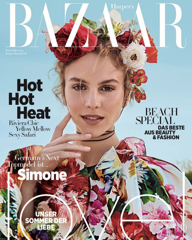 featured on the Harper\'s Bazaar Germany cover from June 2019