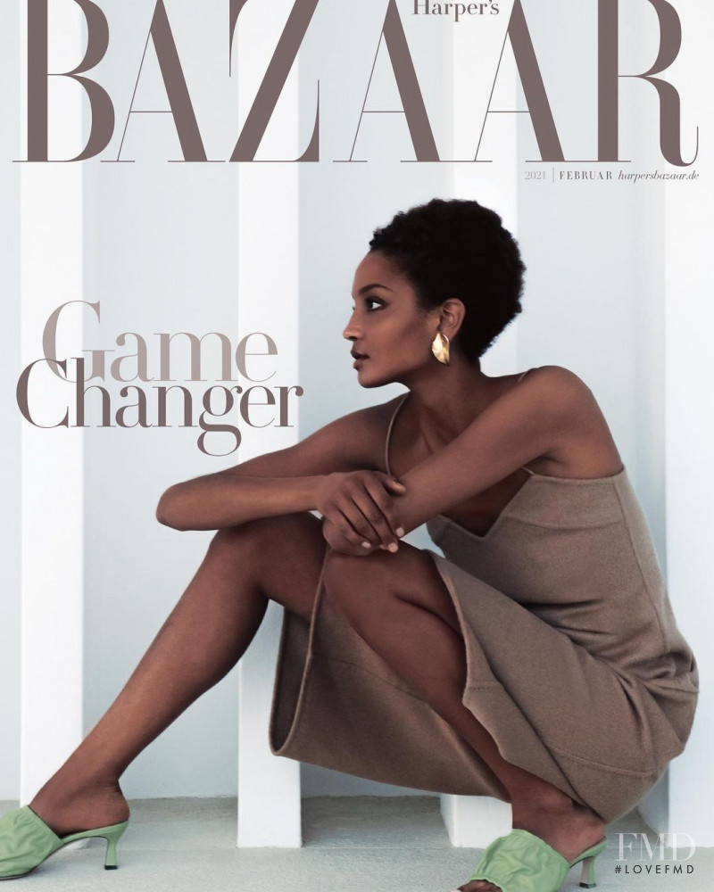 Magali Delion featured on the Harper\'s Bazaar Germany cover from February 2021
