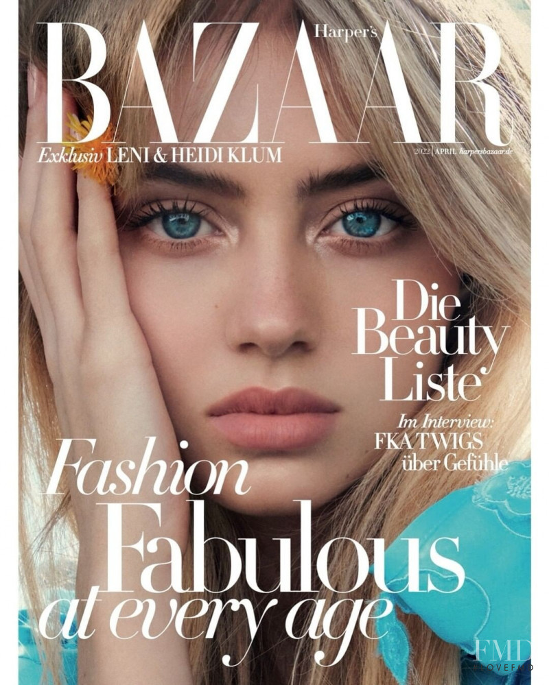 Leni Olumi Klum featured on the Harper\'s Bazaar Germany cover from April 2022
