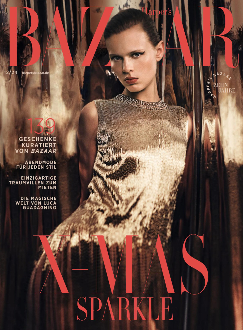 Estelle Nehring featured on the Harper\'s Bazaar Germany cover from December 2024