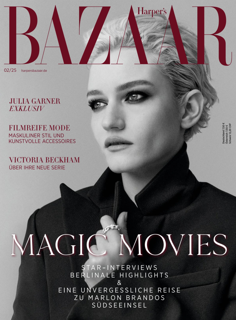 Julia Garner featured on the Harper\'s Bazaar Germany cover from February 2025