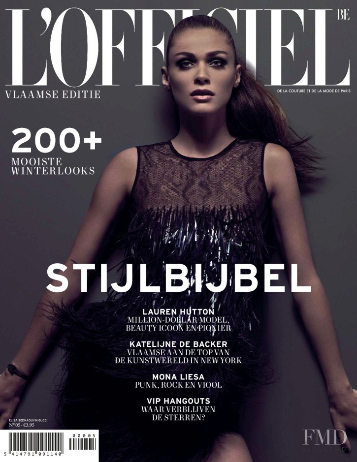 Elisa Sednaoui featured on the L\'Officiel Belgium cover from October 2010
