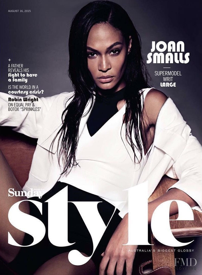 Joan Smalls featured on the Sunday Style Australia cover from August 2015