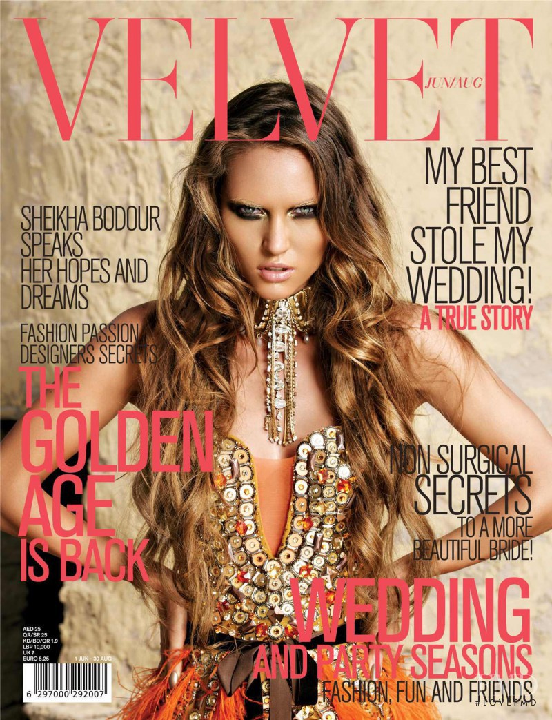 Masha Nagornyuk featured on the Velvet United Arab Emirates cover from June 2011