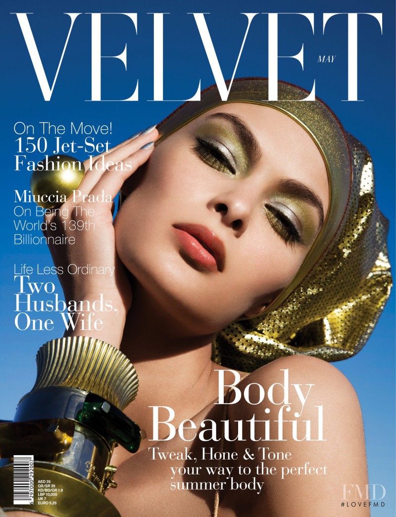 Natalia Bogdanova featured on the Velvet United Arab Emirates cover from May 2012