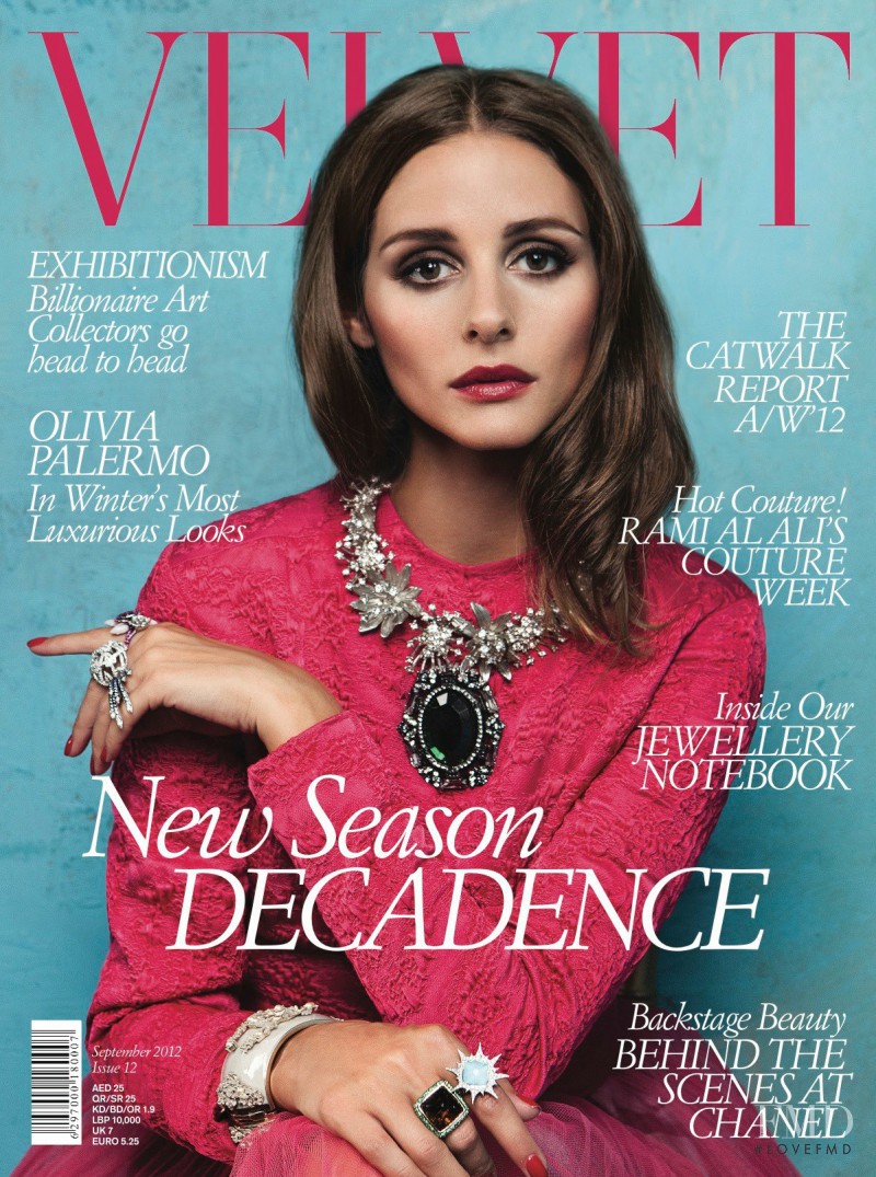 Olivia Palermo featured on the Velvet United Arab Emirates cover from September 2012