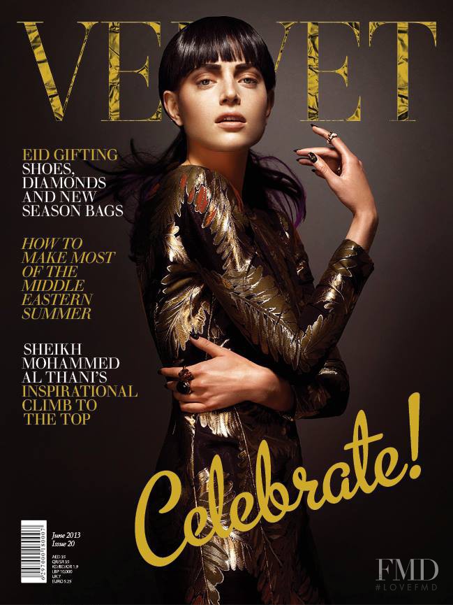 Lisa Akesson featured on the Velvet United Arab Emirates cover from June 2013