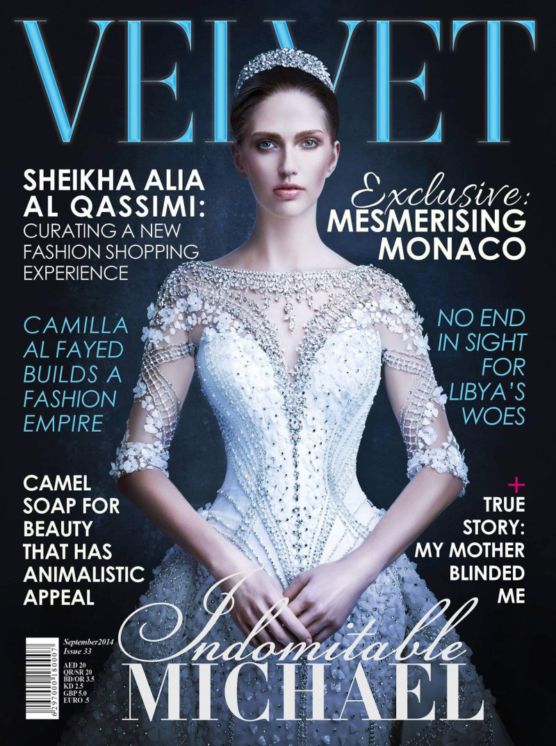 Tiana Martin featured on the Velvet United Arab Emirates cover from September 2014