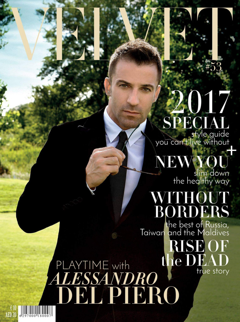 Alessandro del Piero featured on the Velvet United Arab Emirates cover from February 2017