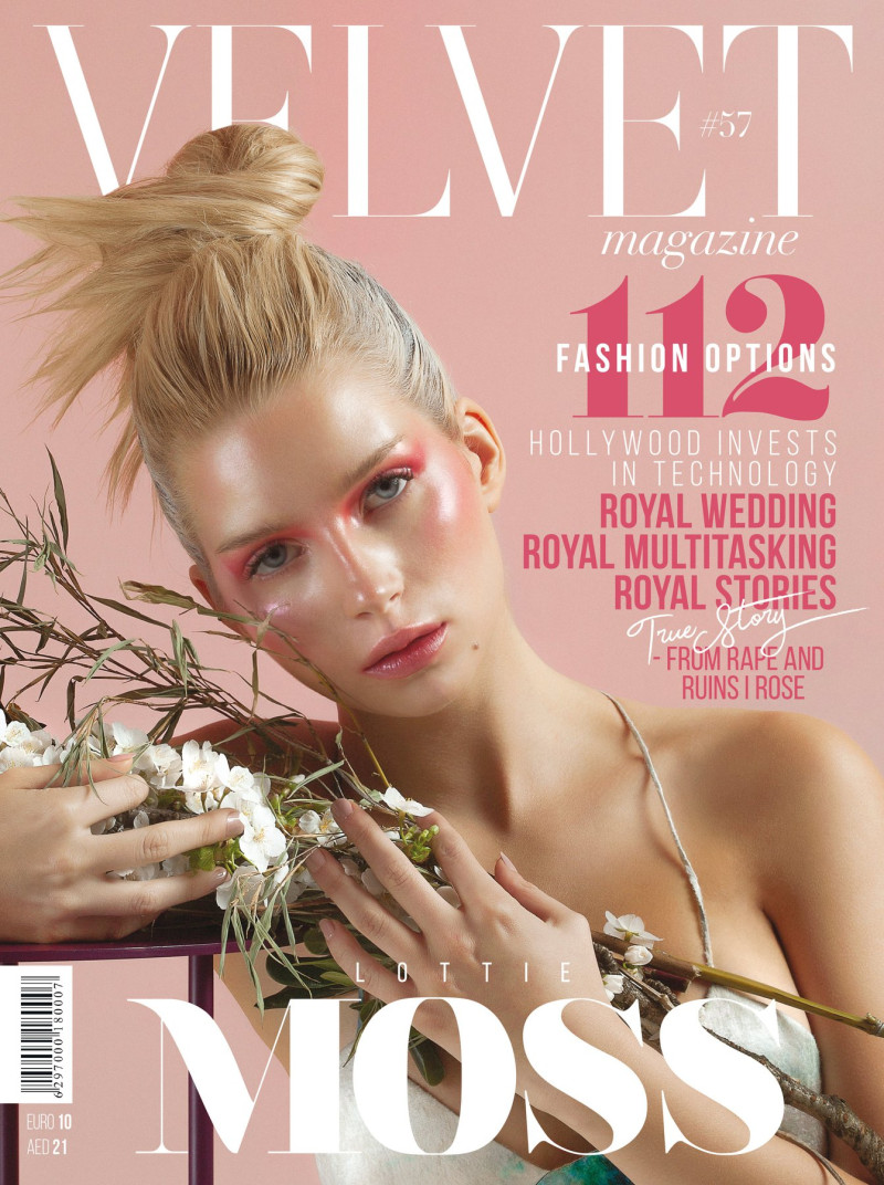 Lottie Moss featured on the Velvet United Arab Emirates cover from May 2018