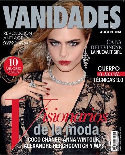 Cara Delevingne featured on the Vanidades Argentina cover from July 2013