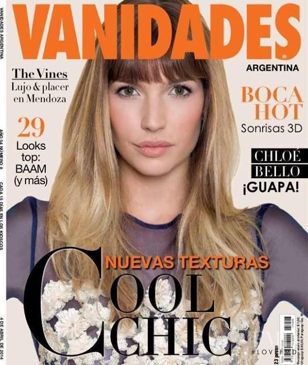 Chloé Bello Portela featured on the Vanidades Argentina cover from April 2014