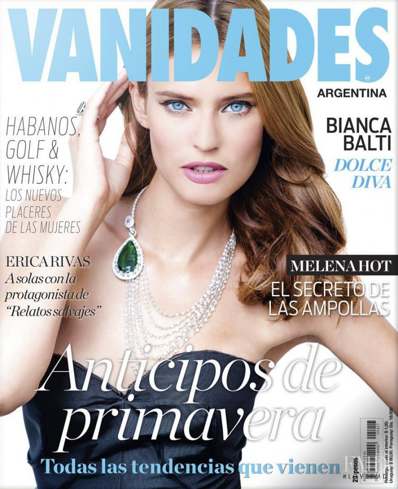 Bianca Balti featured on the Vanidades Argentina cover from August 2014