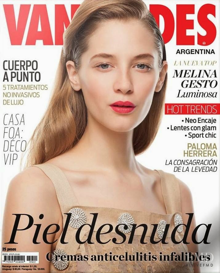 Melina Gesto featured on the Vanidades Argentina cover from November 2014