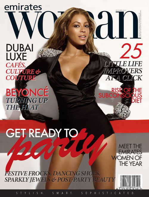 Beyoncé featured on the Emirates Woman cover from December 2010