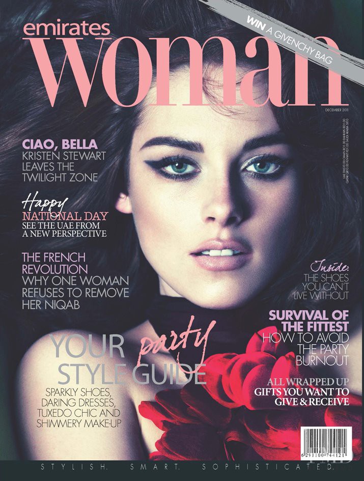 Kristen Stewart featured on the Emirates Woman cover from December 2011