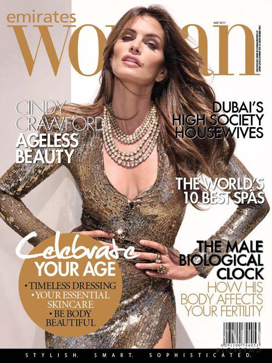 Cindy Crawford featured on the Emirates Woman cover from May 2011