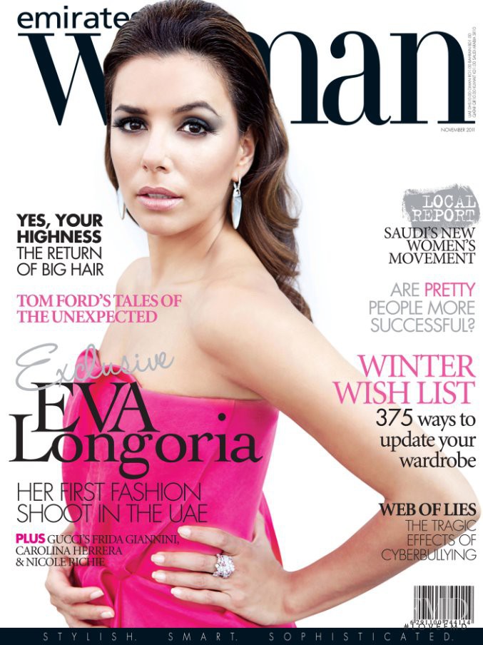 Eva Longoria featured on the Emirates Woman cover from November 2011