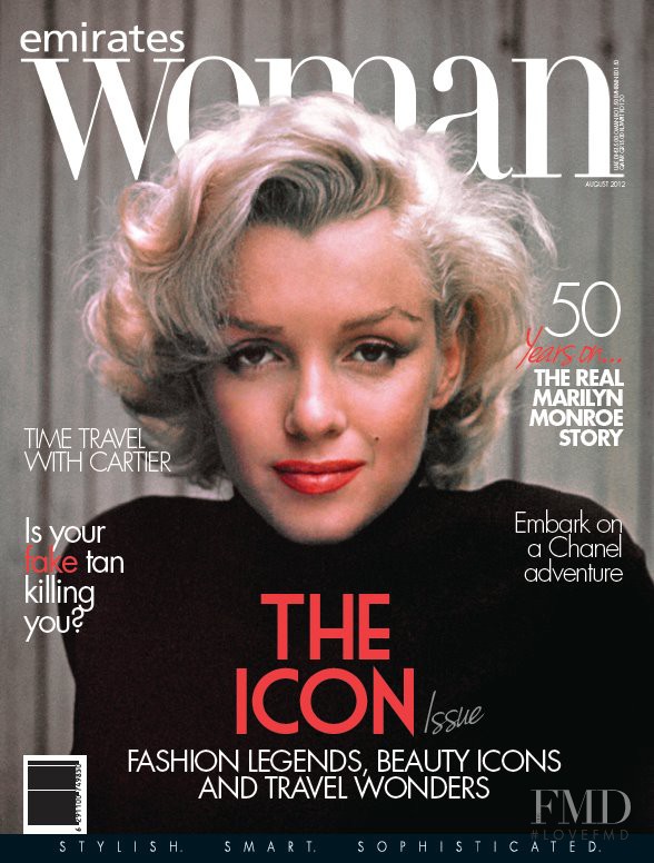 Marilyn Monroe featured on the Emirates Woman cover from August 2012