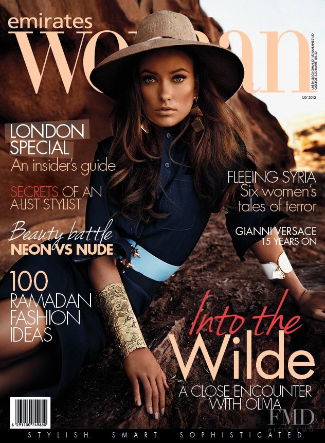 Olivia Wilde featured on the Emirates Woman cover from July 2012