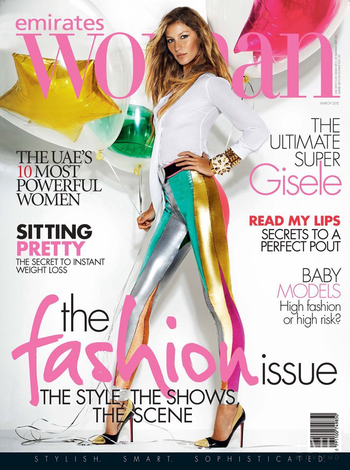 Gisele Bundchen featured on the Emirates Woman cover from March 2012