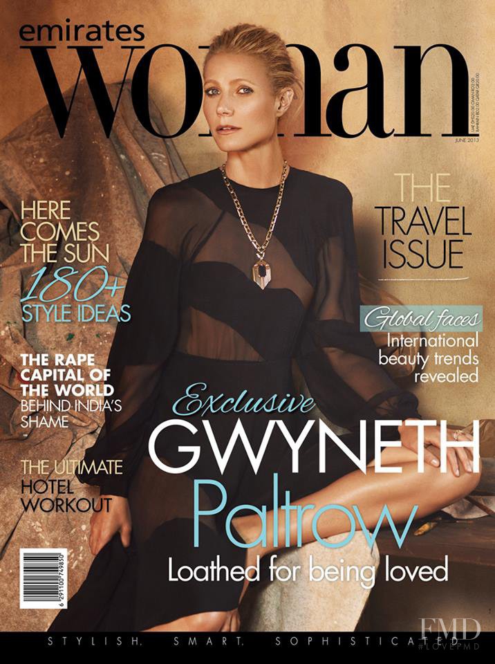 Gwyneth Paltrow featured on the Emirates Woman cover from June 2013