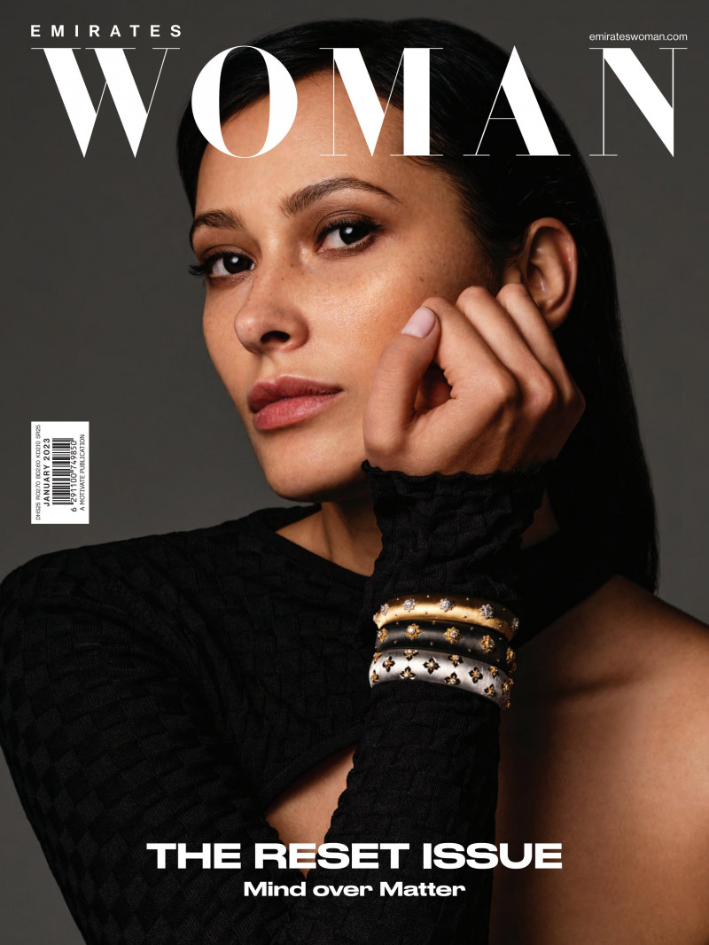 Vita Tsybulska featured on the Emirates Woman cover from January 2023