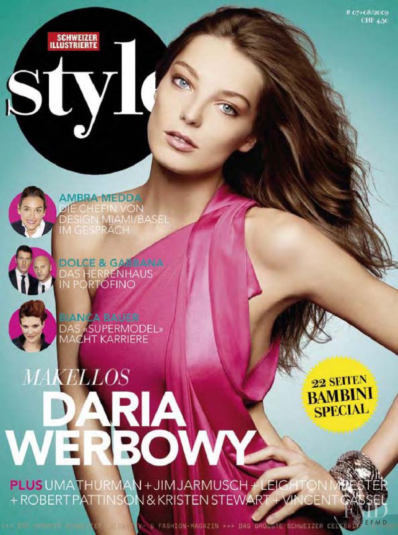 Daria Werbowy featured on the SI - Style cover from August 2009