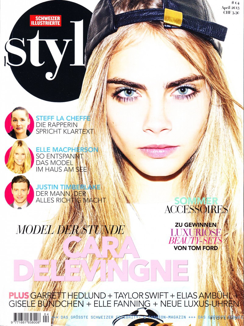 Cara Delevingne featured on the SI - Style cover from April 2013