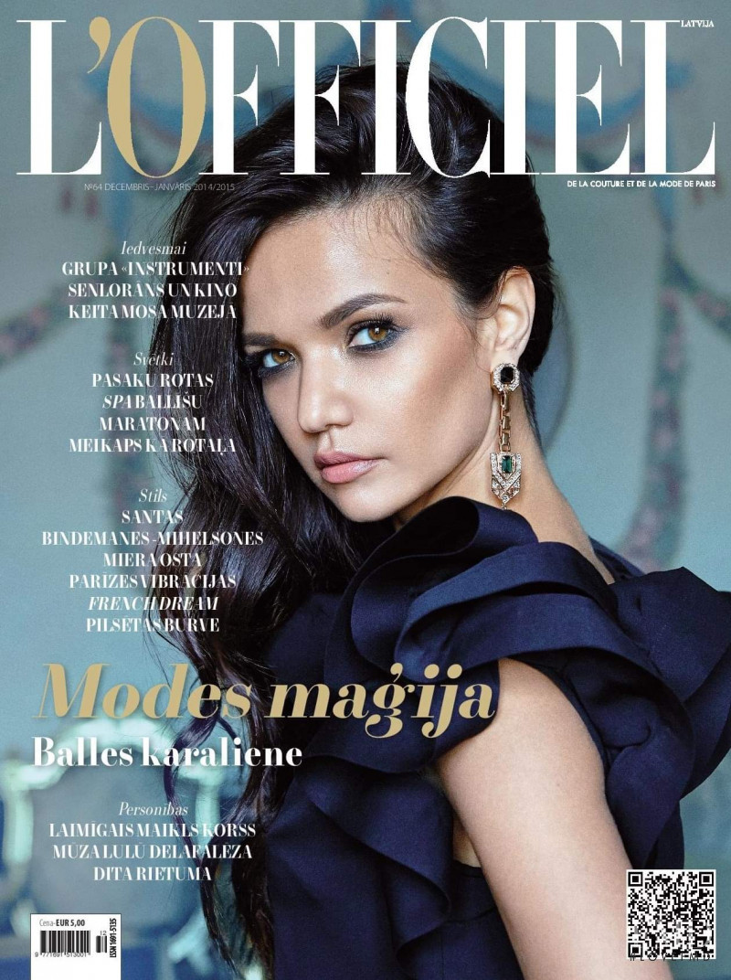  featured on the L\'Officiel Latvia cover from December 2014
