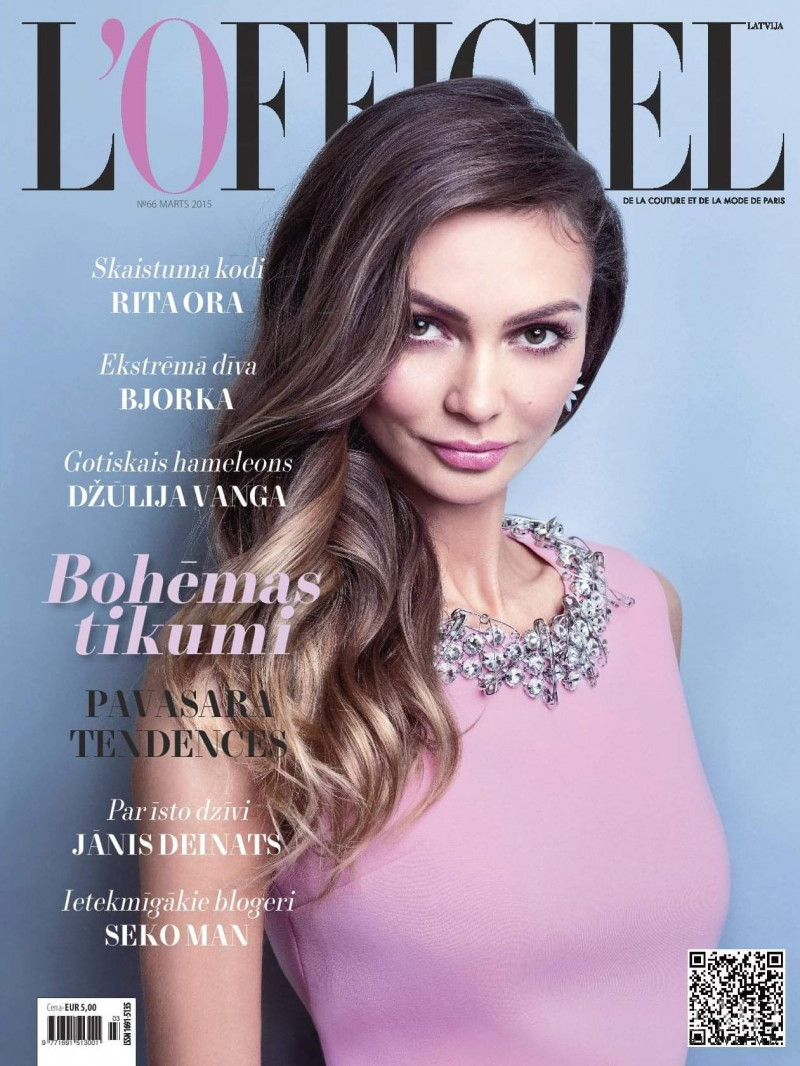  featured on the L\'Officiel Latvia cover from March 2015