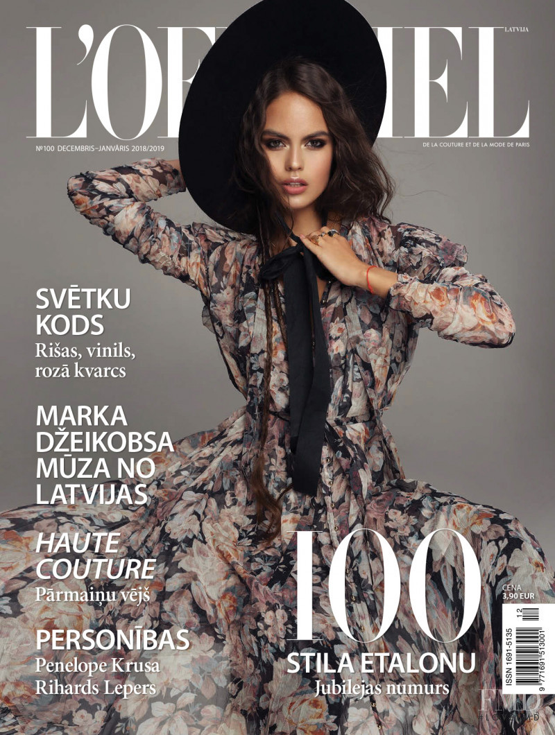  featured on the L\'Officiel Latvia cover from December 2018