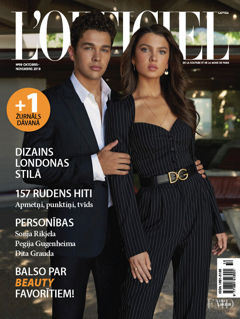  featured on the L\'Officiel Latvia cover from October 2018