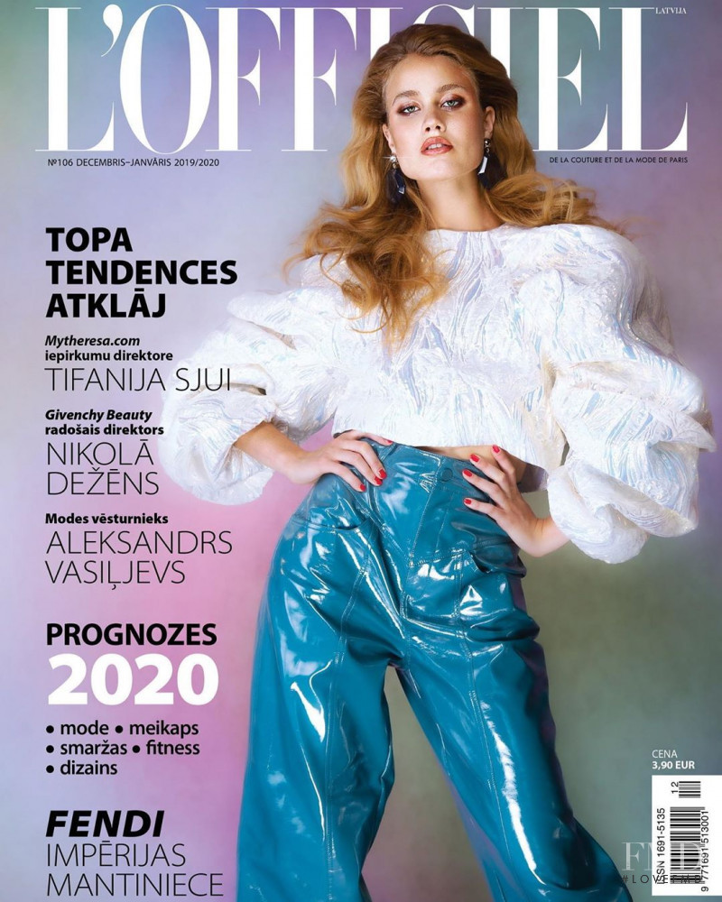  featured on the L\'Officiel Latvia cover from December 2019