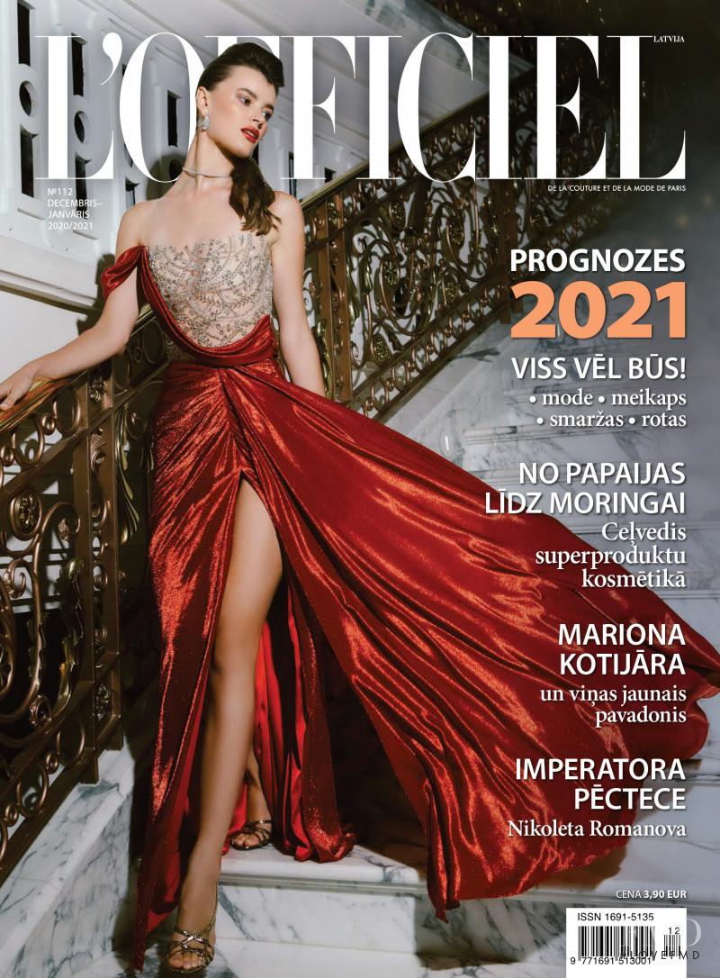  featured on the L\'Officiel Latvia cover from December 2020