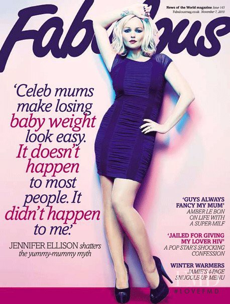 Jennifer Ellison featured on the Fabulous cover from November 2010