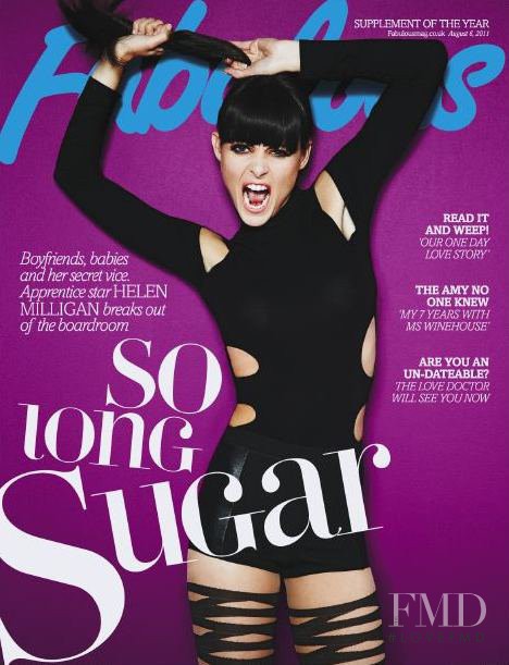 Helen Milligan featured on the Fabulous cover from August 2011