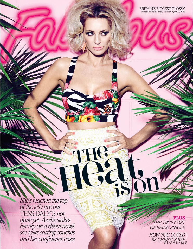Tess Daly featured on the Fabulous cover from April 2012
