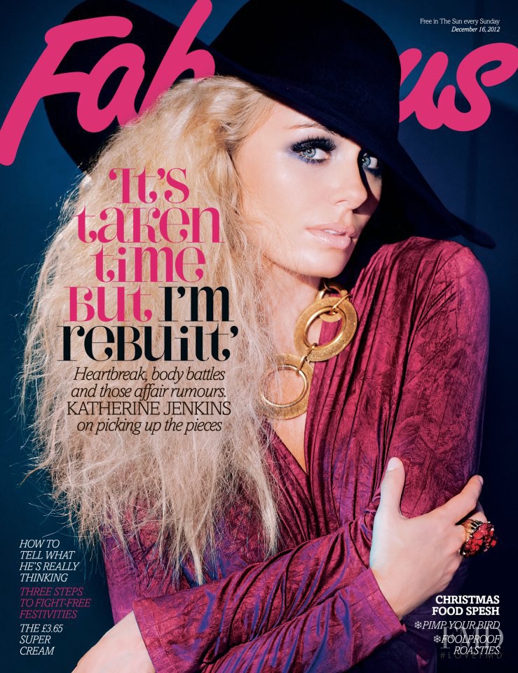 Katherine Jenkins featured on the Fabulous cover from December 2012