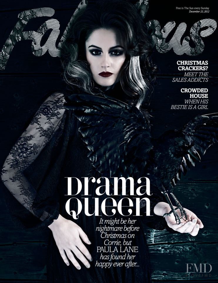 Paula Lane featured on the Fabulous cover from December 2012