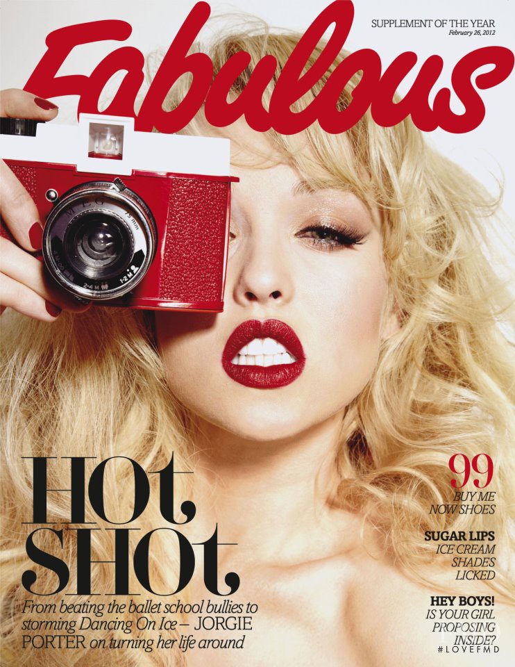 Jorgie Porter featured on the Fabulous cover from February 2012