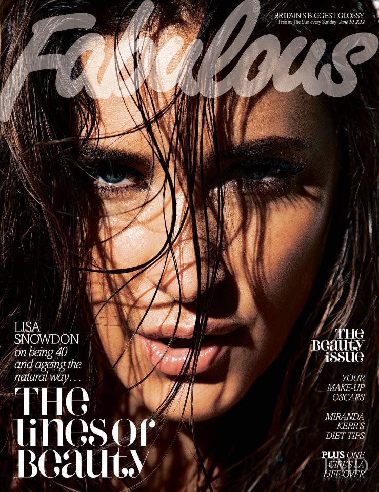 Lisa Snowdon featured on the Fabulous cover from June 2012