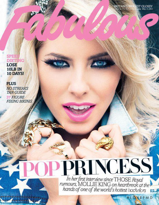 Mollie King featured on the Fabulous cover from May 2012